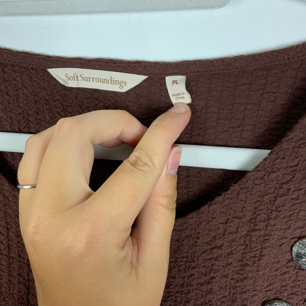 Soft Surroundings Blouse - Picture 3 of 6